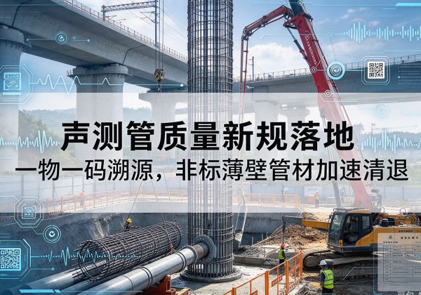 礼县声测管质量新规落地，一物一码溯源，非标薄壁管材加速清退