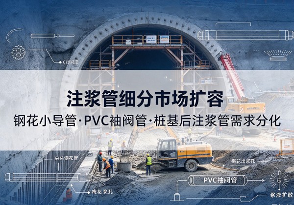 礼县注浆管细分市场扩容，隧道钢花小导管、PVC 袖阀管、桩基后注浆管需求分化